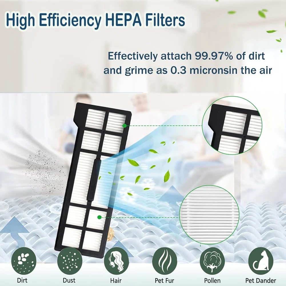 HOT For Eufy X10 Pro Omni Series Robot Vacuums Replacement Parts Main Side Brush Hepa Filter Mop Cloth Accessories Kit