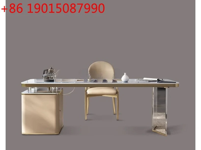 Acrylic tea table Modern extremely simple high-end Kung Fu light luxury rock plate tea table