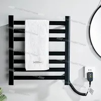 Electric Heated Towel Rail Thermostatic Intelligent Sterilizing Towel Warmer Dryer Heated Towel Rack Bathroom 220V 45W/180W