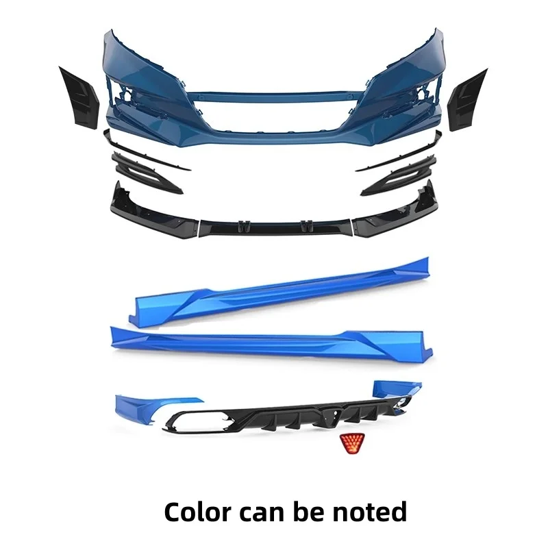 

Stoving varnish Body kit for Honda Accord 10th 2018-2020 modified front rear bumper side skirt sport style parts