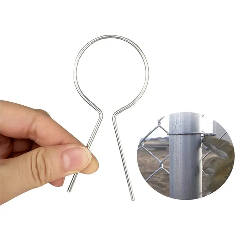 AB46-Fastening Strap, Wire Tie 100Pcs Wire Clamp Fence, Portable Outdoor Fence, For Chain Link Fence Projects