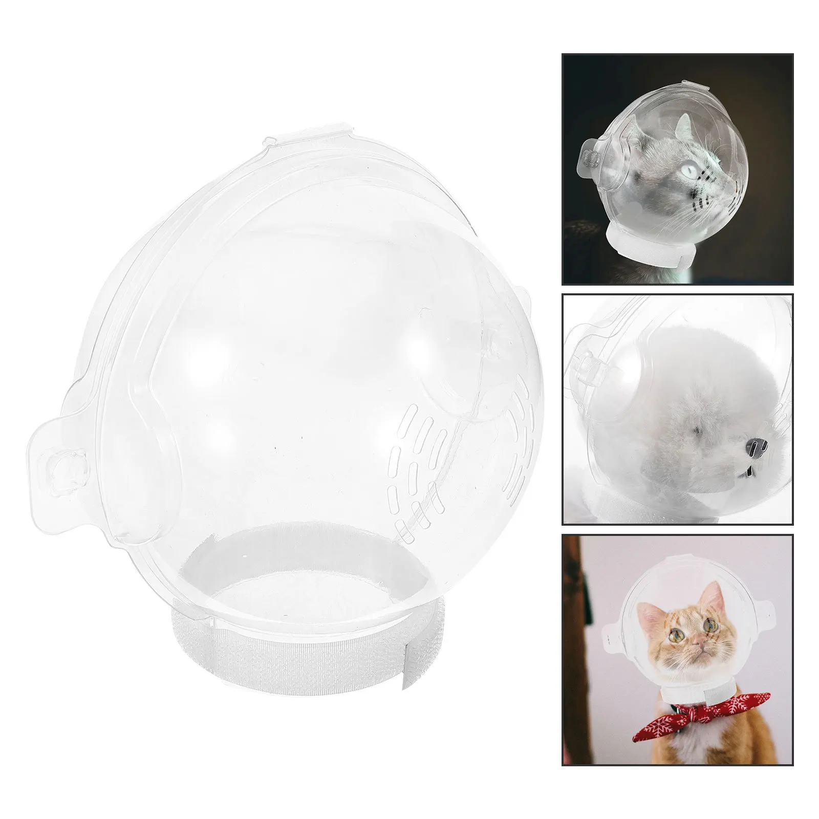 

Cat Anti Bite Clear Transparent Breathable Recovery for Cat Grooming Surgery Protection Kitten Hood