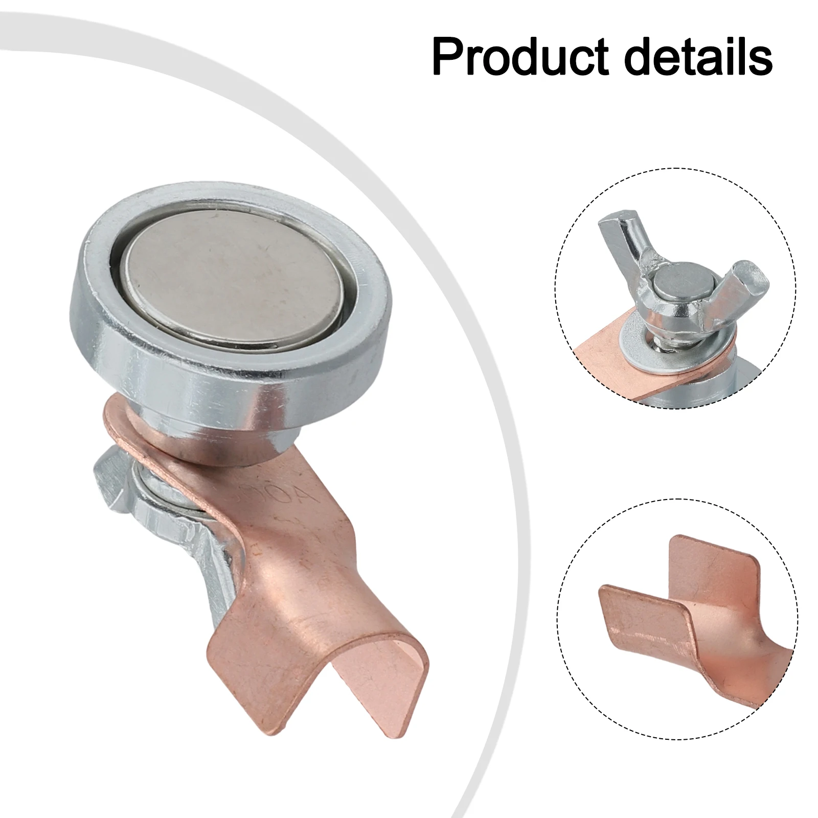 1PC Welding Ground Clamp Magnetic Welding Clamp Quick Release Mounts For Steel Iron Welding Gas Welding Equipment Accessories