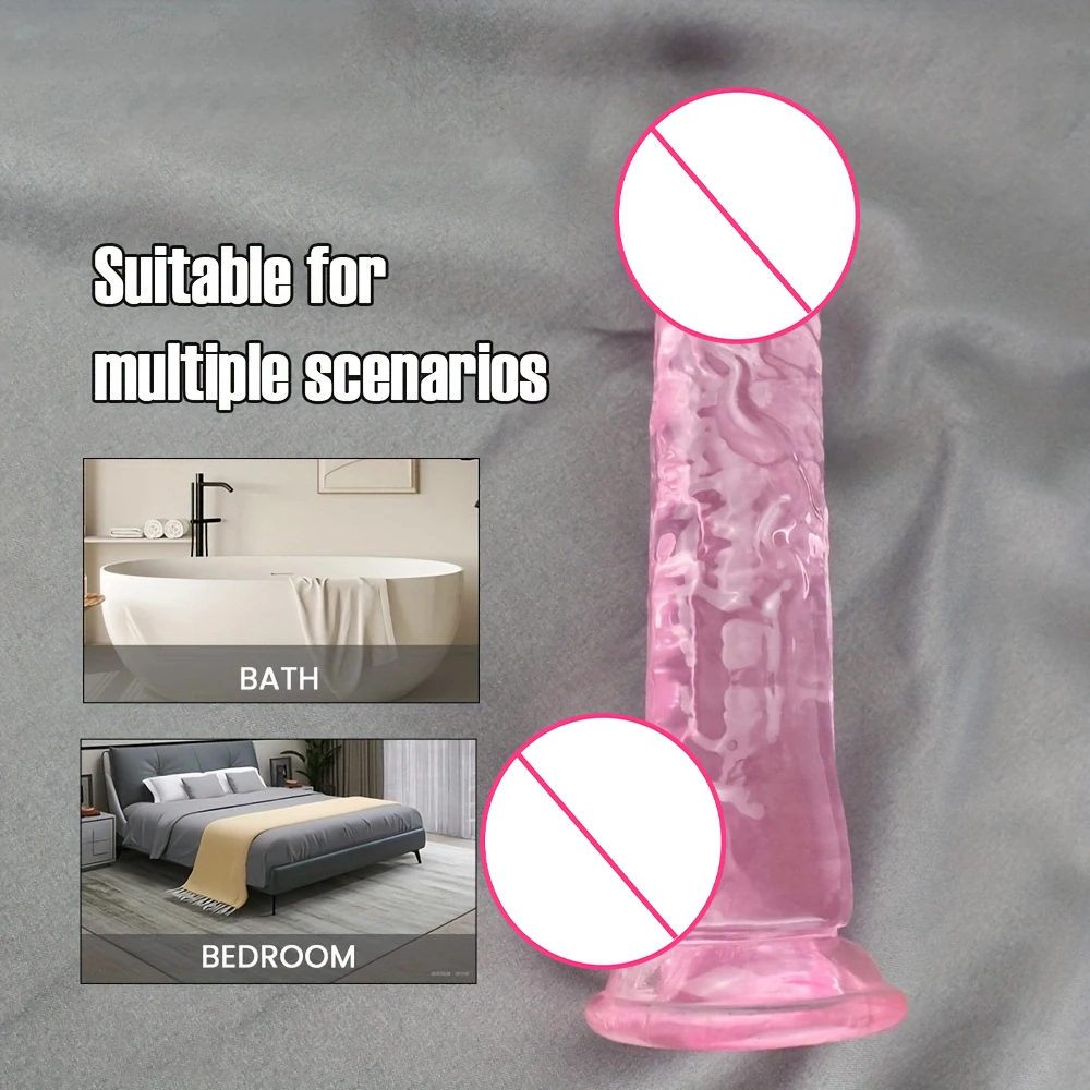 1PC Manual Realistic Soft Dildo Adult Sex Toys Suction Cup for Women