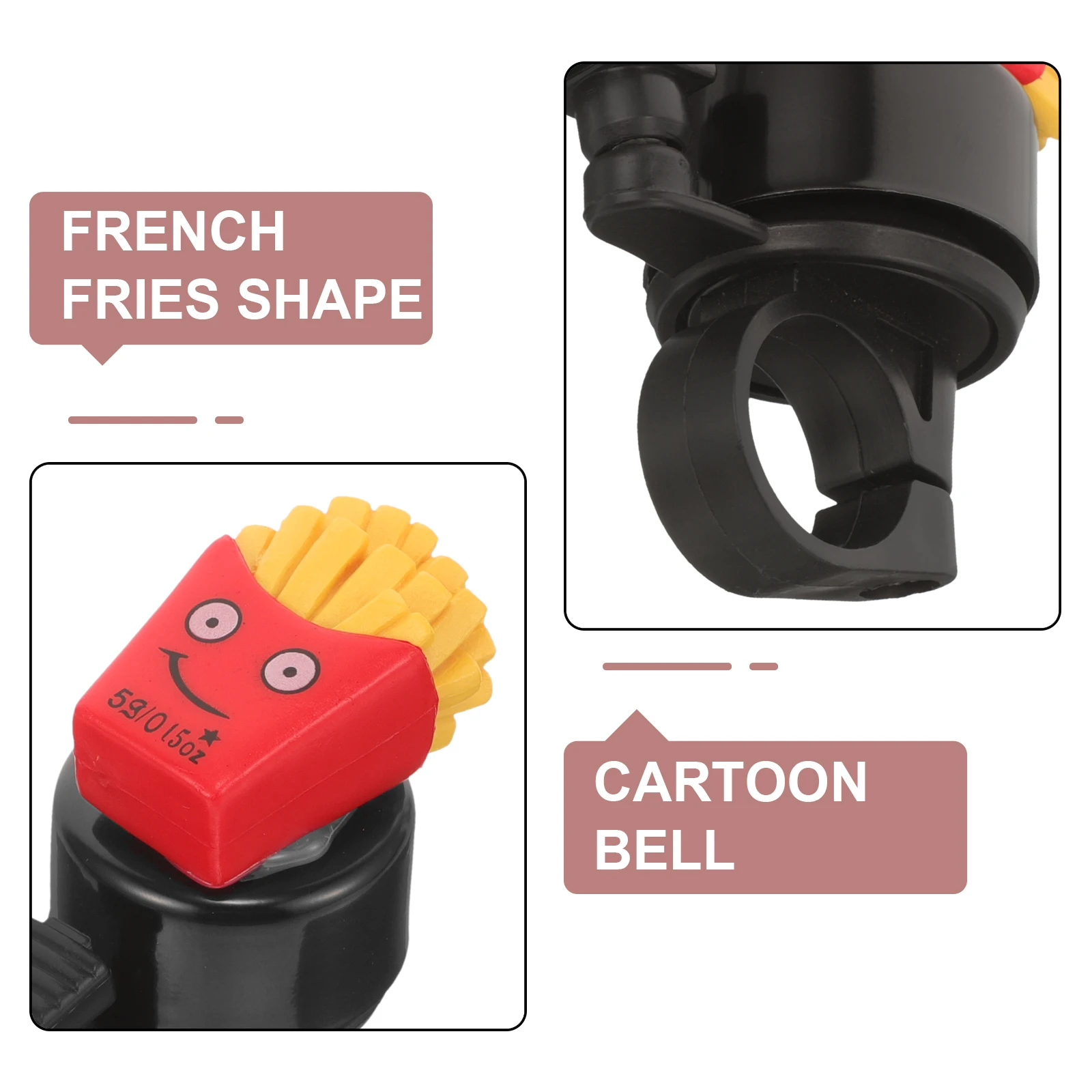 

Cartoon Bike Bell for Kids Scooter Bicycle Handlebar Accessories Loud Ring Durable Materials Cute Design Mountain Road Bikes