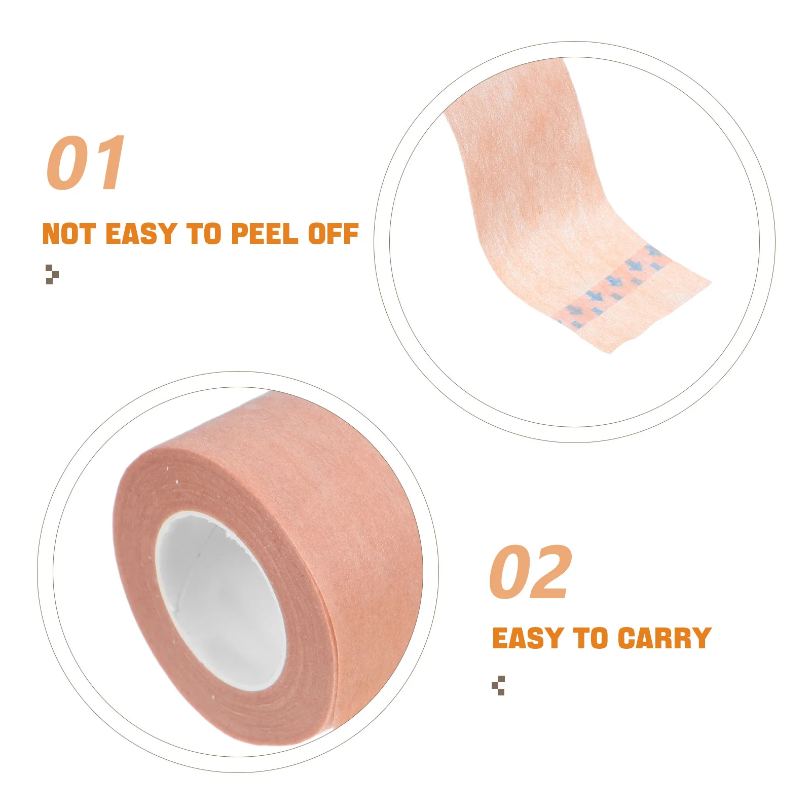 2 Roll Skin Color Double Eyelid Tape Breathable Invisible Self-Adhesive Eye Lifting Stickers for Hooded Eyes Makeup Enhancement