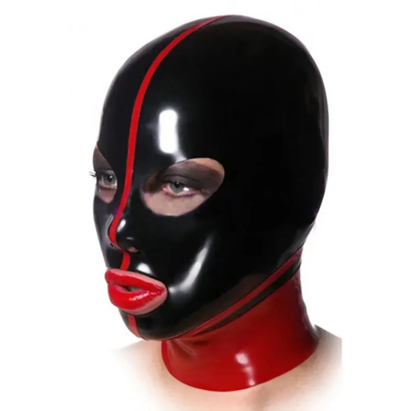 

Halloween Party Natural Latex Hood Latex Mask With Zipper Role Play Cosplay