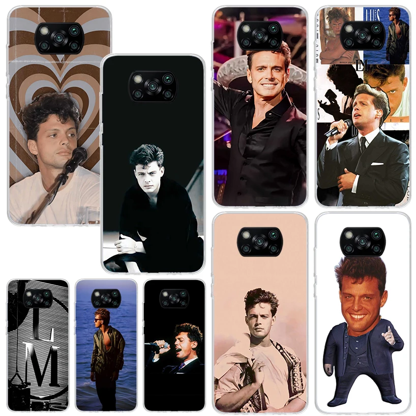 L-Luis M-Miguel Singer Phone Case For Xiaomi Poco X7 X6 X5 M7 M8 Pro F7 Ultra Redmi 15C 15 13C 13 12C 12 10 10C 10A Art Fundas P