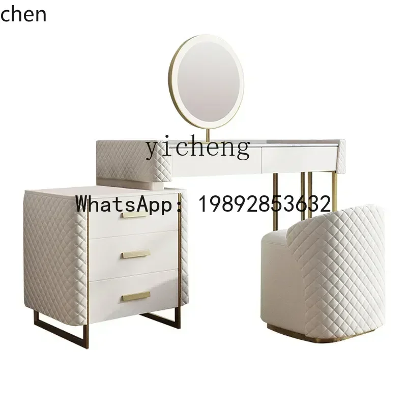 YFY  Plate Dressing Table Modern Minimalist  Small Apartment Solid Wood Varnish Cabinet