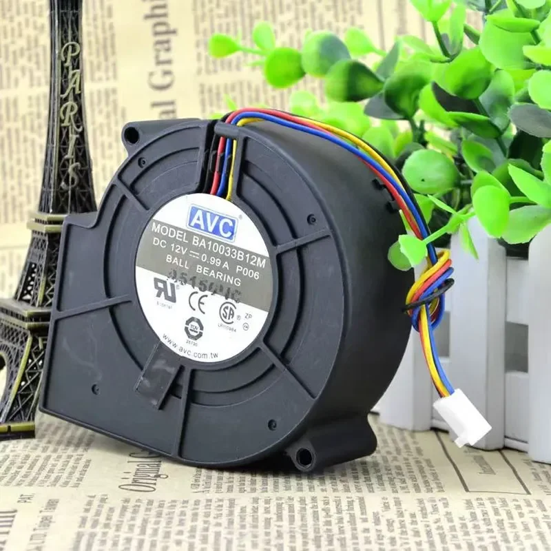 for AVC BA10033B12M 9733 DC12V 0.99A 9cm Blower Turbo Fan Original Genuine High Performance Cooling Fan for Computer Server