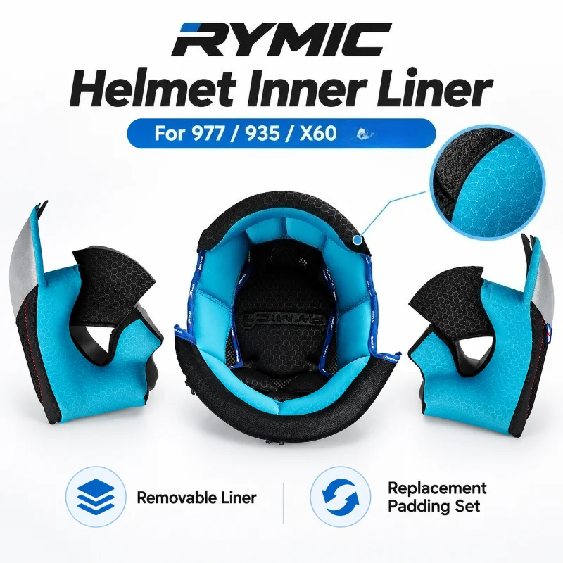 Motorcycle Helmet Inner Liner Replacement Padding Set Removable Pad Cheek Pads For 977 935 X60 V80