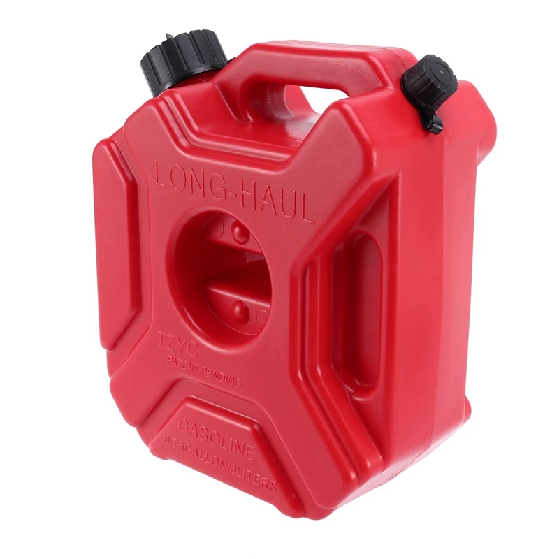 2X 3 Litres Fuel Tank Plastic Spare Petrol Tanks Cans Gasoline Oil Container Fuel-Jugs For Motorcycle Atv