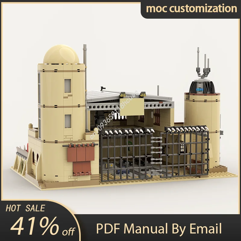 1441PCS MOC Star Battle Mos Eisley Landspeeder Workshop Famous Film Model Building Blocks Stacking Bricks Creative Toys Kid Gift