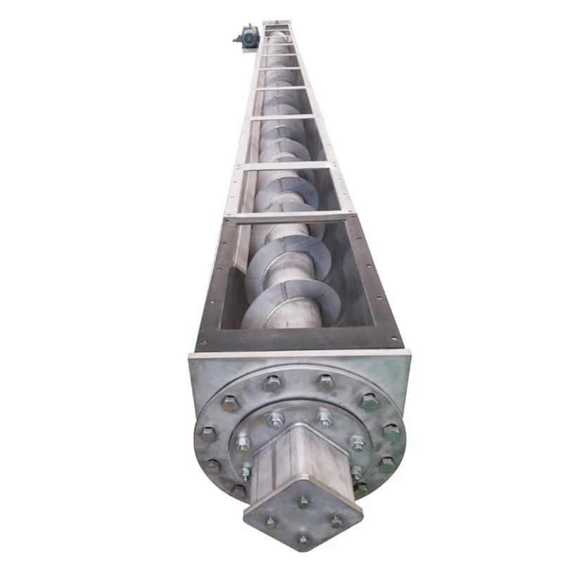 OEM Large Capacity Stainless Steel Inclined Sawdust Screw Conveyor