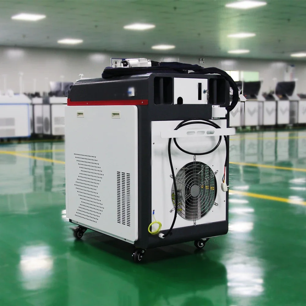 ROBOTEC Iron/Steel/Aluminum/Metal Rust Removal 1500W Cleaner Metal Surface Fiber Laser Cleaning Machine Cheap Price