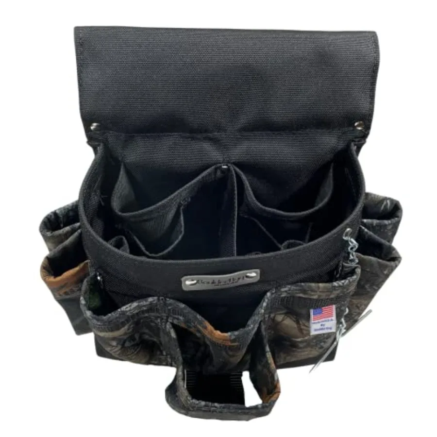 ULT 120 Ultimate Electrician Single Pouch Tool حزام جاهز ومتانة واسعة الفم وجيوب عميقة تصميم صندوق Pro صنع في الولايات المتحدة الأمريكية