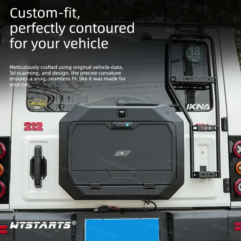 For BAIC 212 T01 Spare tire storage box tailgate cargo box waterproof heavy duty,Multifunctional waterproof,cargo organizer