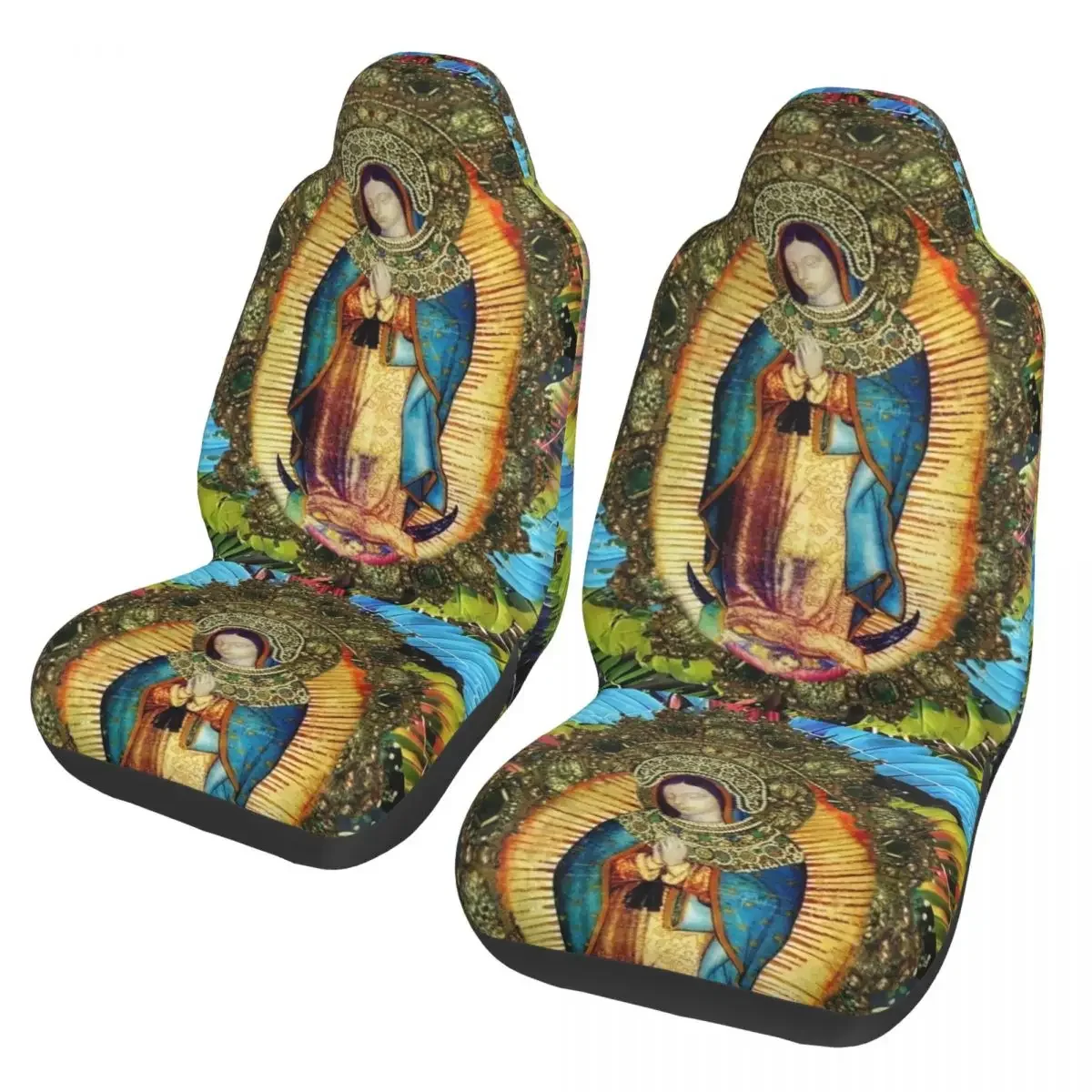 Our Lady Of Guadalupe Universal Car Seat Cover Waterproof AUTOYOUTH Virgin Mary Aztec Car Seats Covers Polyester Seat Protector