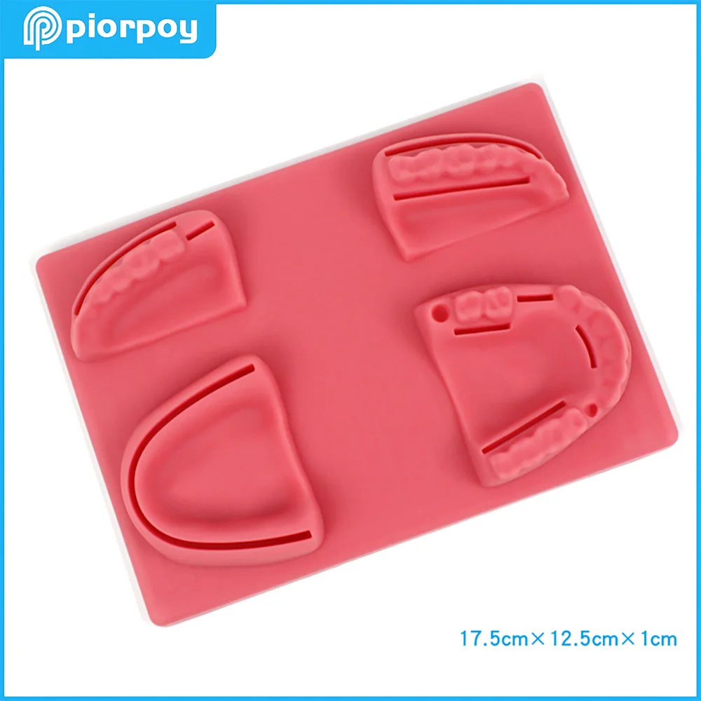 Dental Suture Practice Kit Teeth Model Dentistry Students Suturing Pad for Dentist Demonstration Teaching Training Accessories