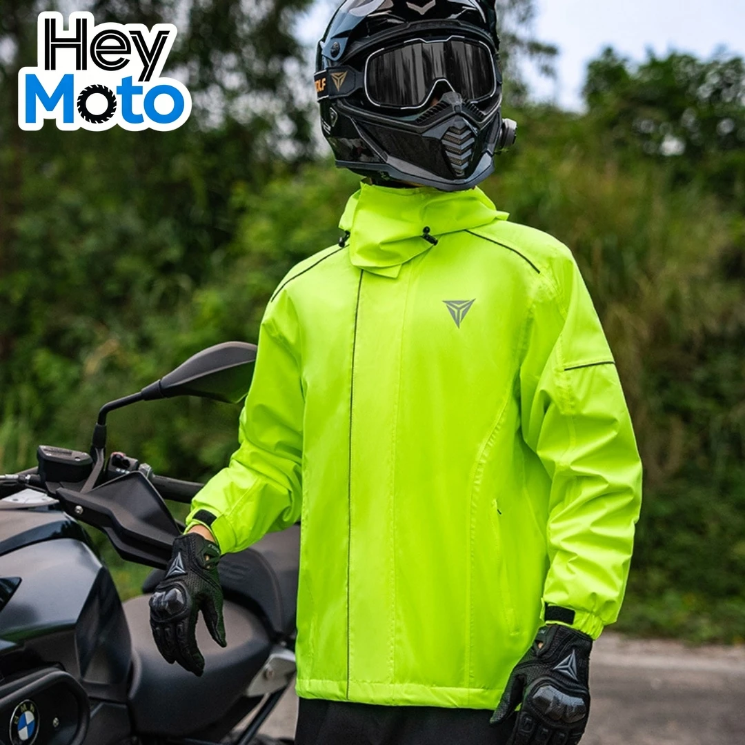 

Motorcycle Riding Suit Coat Waterproof Moto Split Style Raincoat Riders Commuting Moto Travel Light Andthin Windproof Jacket