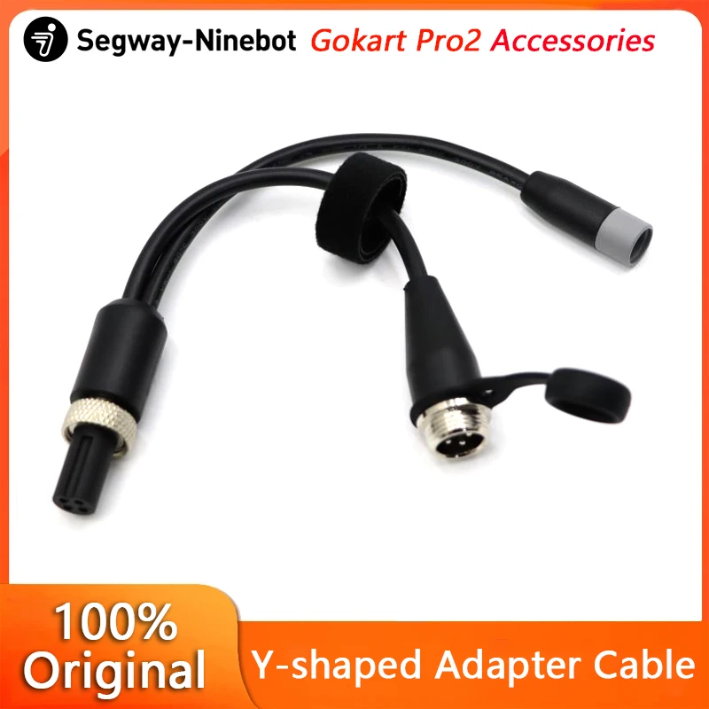 Original Y-shaped Adapter Cable For Ninebot by Segway Gokart Pro 2 Electric Self Balance Scooter Adapter Y Shaped Cable Parts