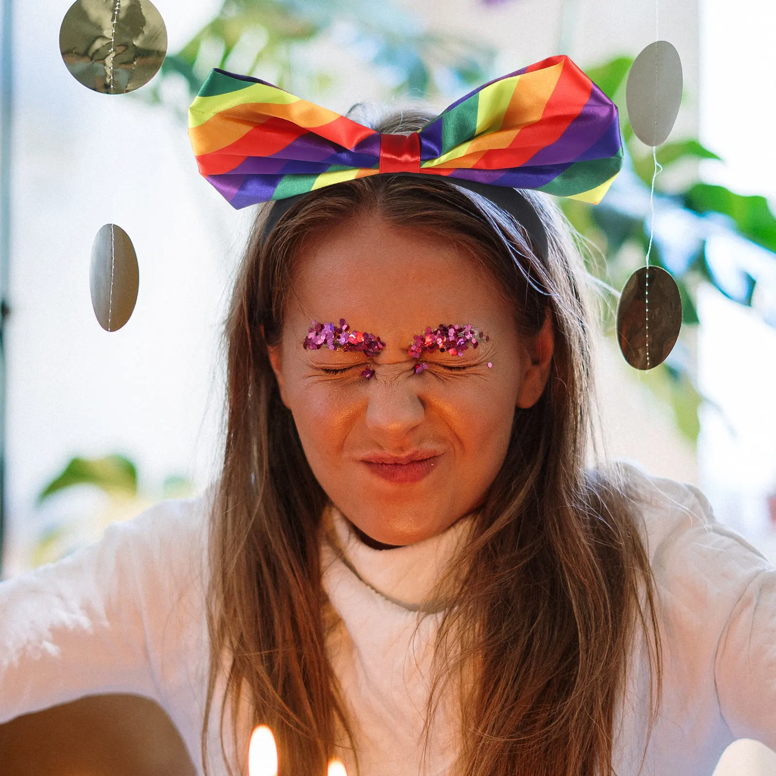 

Pride Accessories for Women Rainbow Headband Bands Cute Hair Tie Fabric Headbands