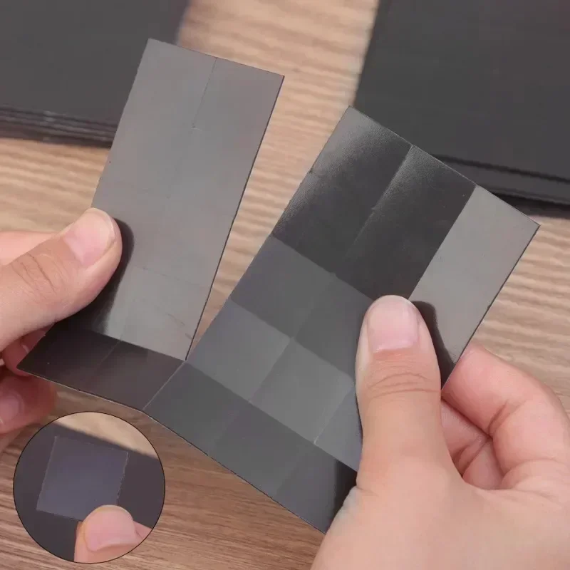 Soft Square Magnet Sticky Magnetic Tape Small Back Self Adhesive Sheets Stickers Black Magnets DIY Craft Household Fridge Decor
