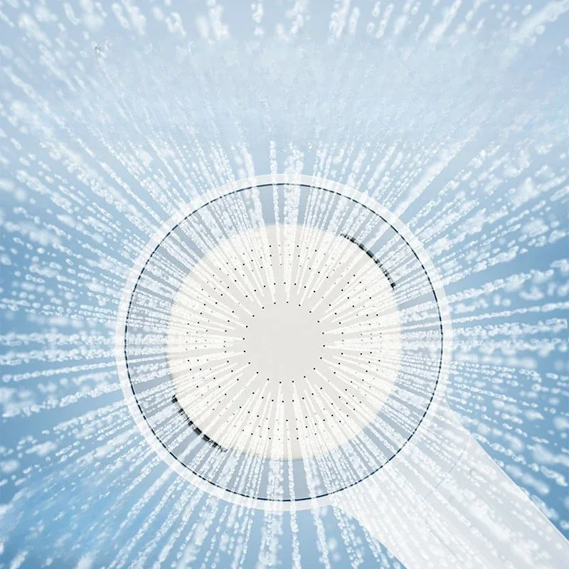 Air pressurized cloud soft backwash pressurized shower waterproof descaling dense double outlet