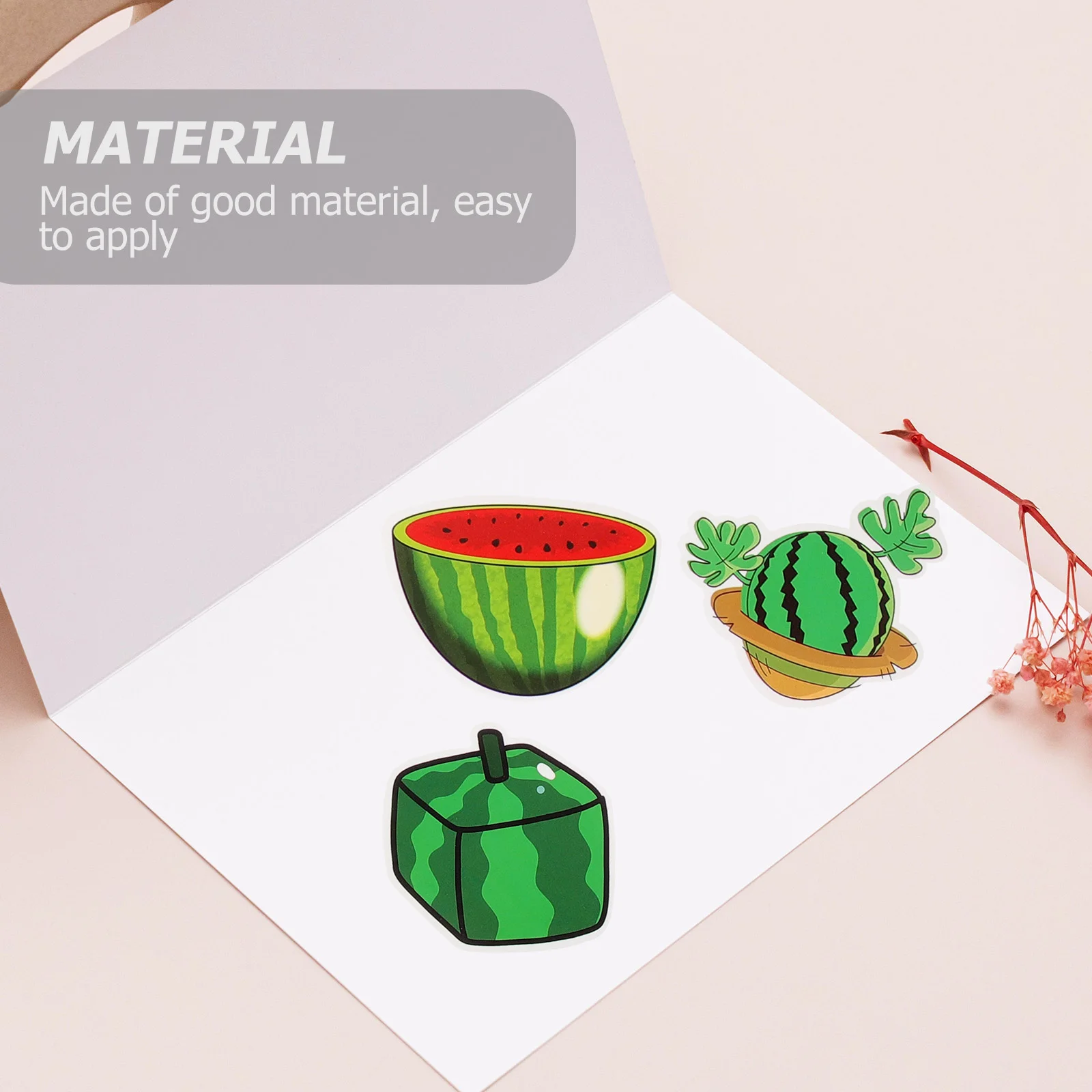 50 Pcs Watermelon Birthday Party Decoration Stickers Suitcase Supplies Child Summer