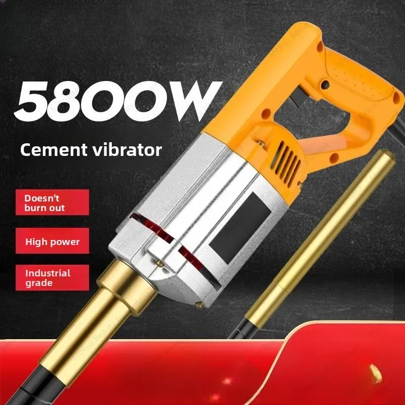 Single Phase 220v Portable Concrete Vibrator Vibrator Construction Tools Plug-in Cement Vibrator Small