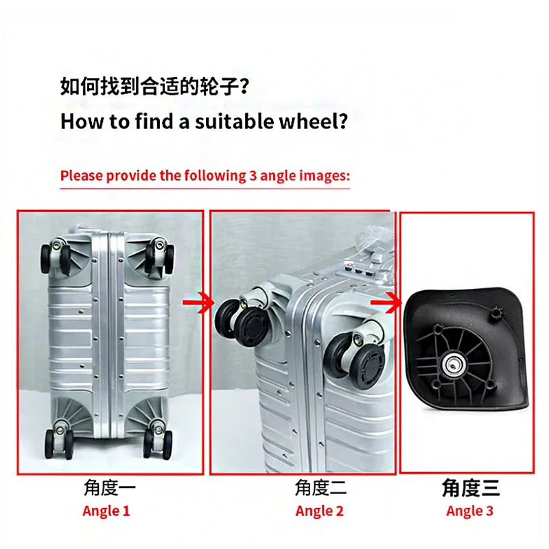 W398 travel luggage trolley case A165 universal wheel roller maintenance code suitcase pull baggage box sliding replacement