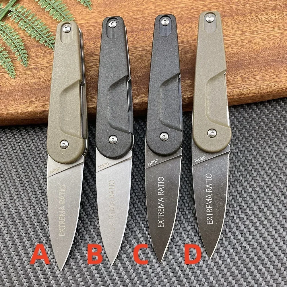 NEW ER BD4 Folding Pocket Knife N690 Blade Aluminum Alloy Handle Hunting Camping Tactical Knives Outdoor Survival EDC Tool Gifts