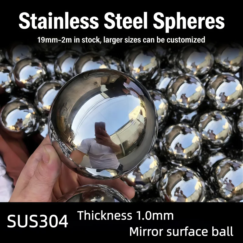

304L Stainless Steel Hollow Ball Fine Decorative Metal Ball for Lawn Garden Shop 1.0mm Diameter 1.9-30cm