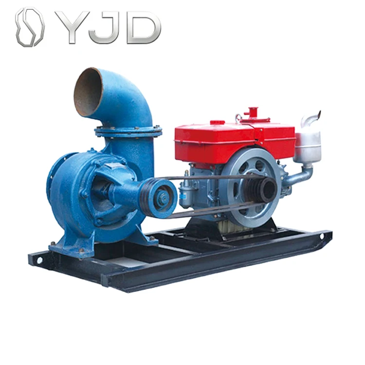 Water Pump Set Cast Iron Irrigation Single Cylinder Diesel Engine 6 Inch Mini 15HP 10KW 12V BST Low Pressure 180 Cubic Meters