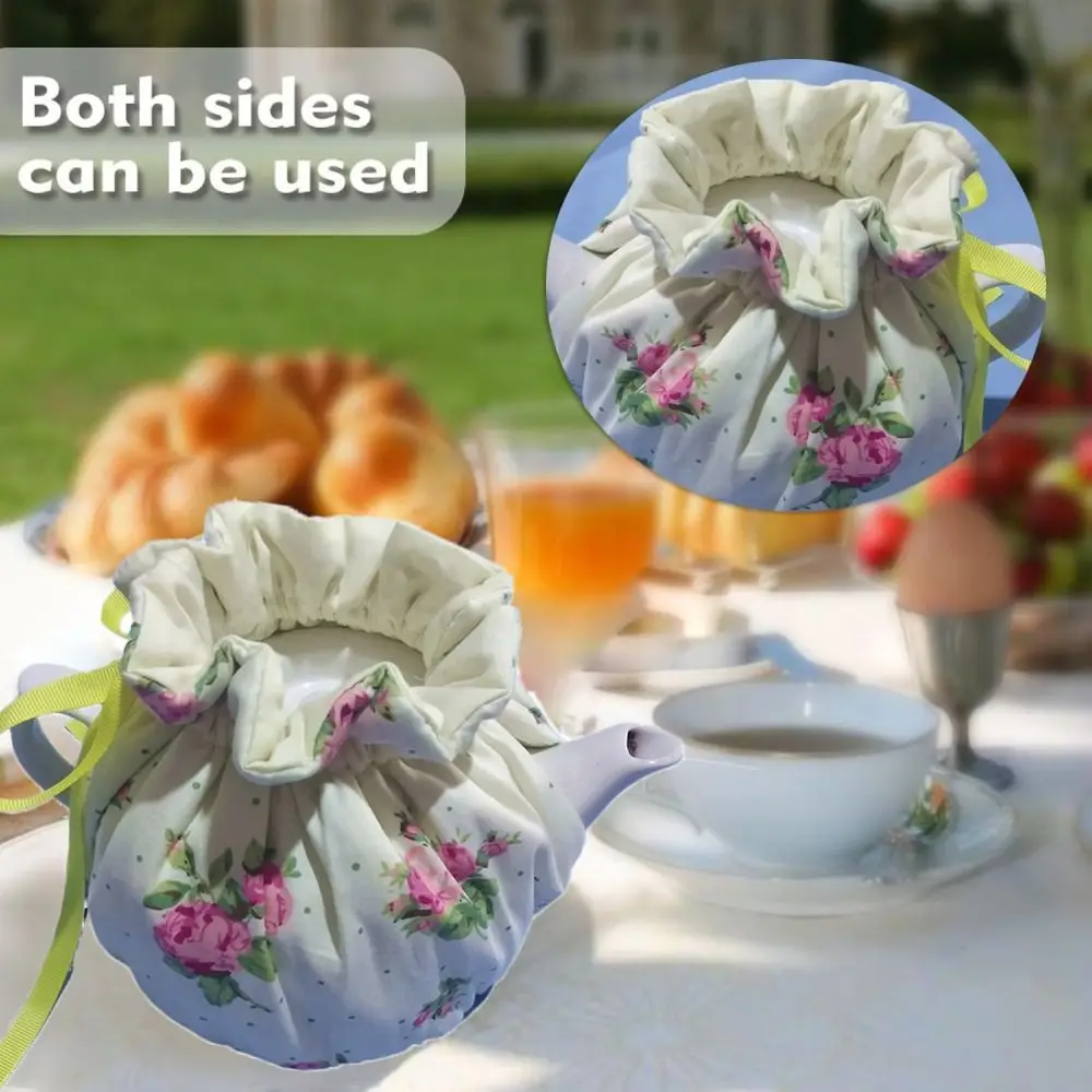 Insulation Tea Cosy Keep Warm Fabric Teapot Dust Cover Breakfast Warmer Table Decorative Accessories Teapot Cover Home Kitchen