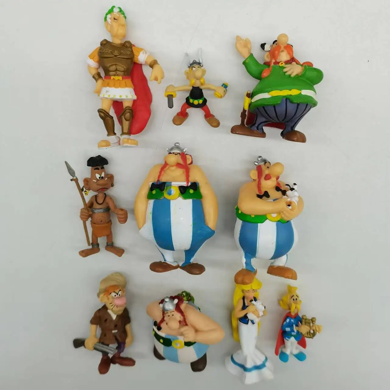 Asterix Obelix Falbala and Idefix PVC Cartoon Mini Figure Toy Kids Doll Figure PLASTOY Gift Model Present Loose No Box