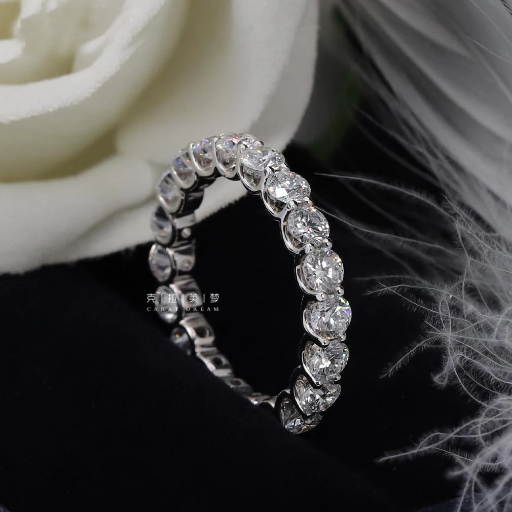 Kelameimeng زراعة خاتم الماس الكامل النساء ارتداء الماس الأزياء بالكامل خاتم الماس المختبر