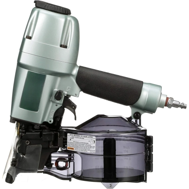 Coil Siding Nailer, 1-1/2 inch to 2-1/2 inch Siding Nails, Side load, Tilt Bottom Magazine (NV65AH2)，home.