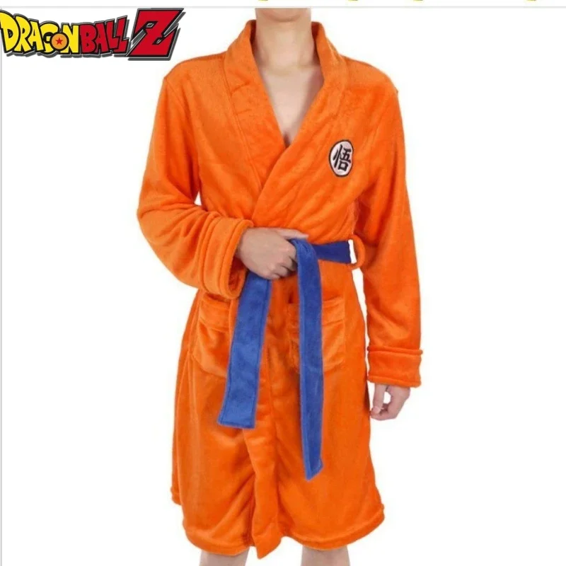 Dragon Ball Anime Son Goku Badjas Pyjama Vrouw Man Thuis Kleding Cartoon Zacht Los Warm Herfst en Winter Verjaardag Kerstcadeau