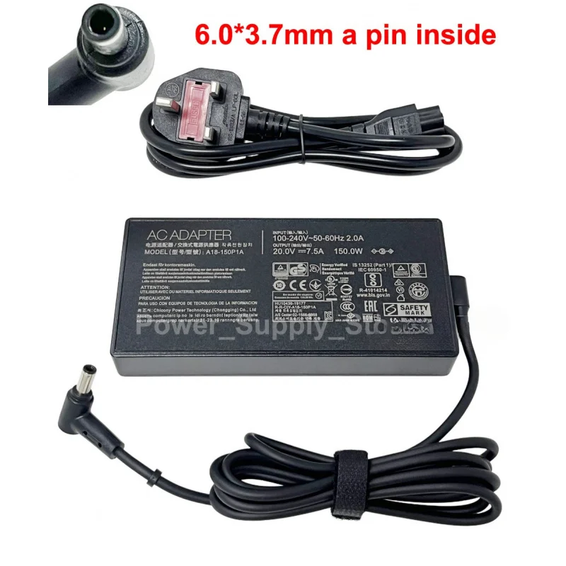 

150W Power Supply AC Adapter For Asus Rog G531GT G731GT FX505GT FX705GT Laptop