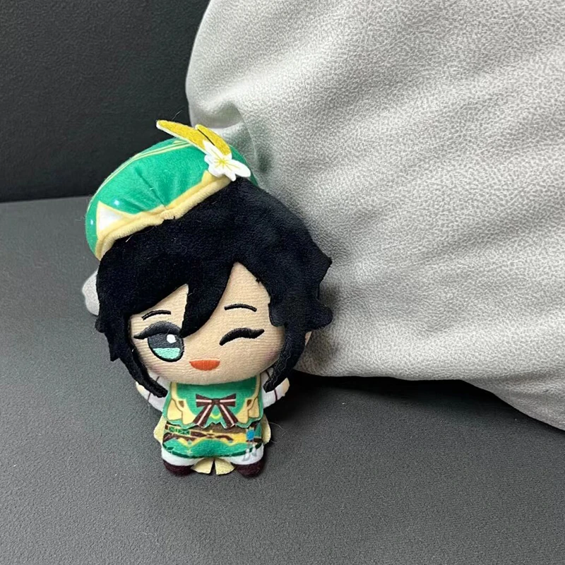 Genshin Impact Xiao Zhong Li Venti Ganyu Tartaglia Diluc pluszowy wisiorek zabawka lalka Mini brelok do kluczy plecak akcesoria na prezent