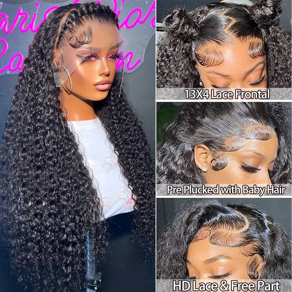 Loose Deep Wave Lace Frontal Wig para Mulheres, Remy Wig, HD Lace Frontal Perucas, Transparente, 13x6, 13x4, Perucas de Cabelo Humano, 30 \