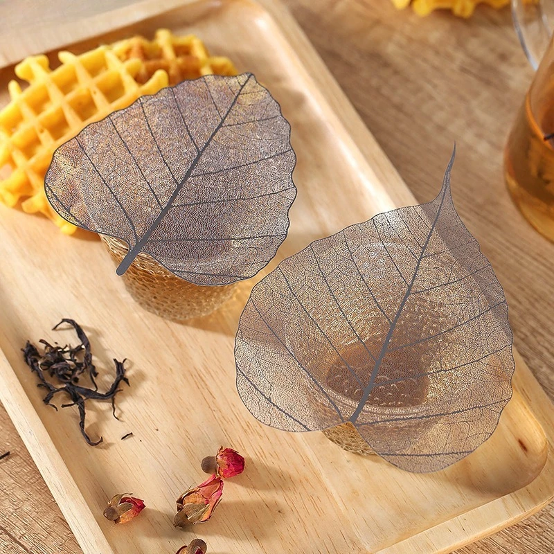 Nettle Leaf Tea - ที่กรองชาสแตนเลสทรงใบโพธิ์ ดีไซน์สร้างสรรค์ อุปกรณ์ชงชาแบบกังฟู รูปทรงใบไม้ สำหรับกรองใบชา