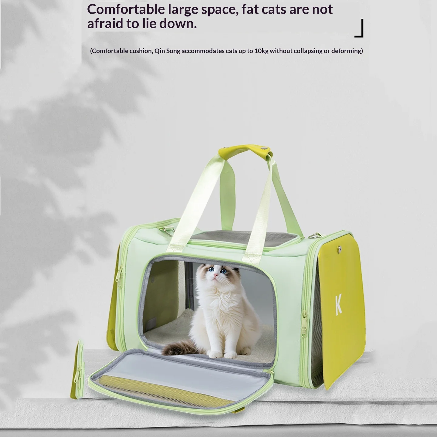 Transportín portátil transpirable para gatos: bolsa de viaje ligera - imagen 4