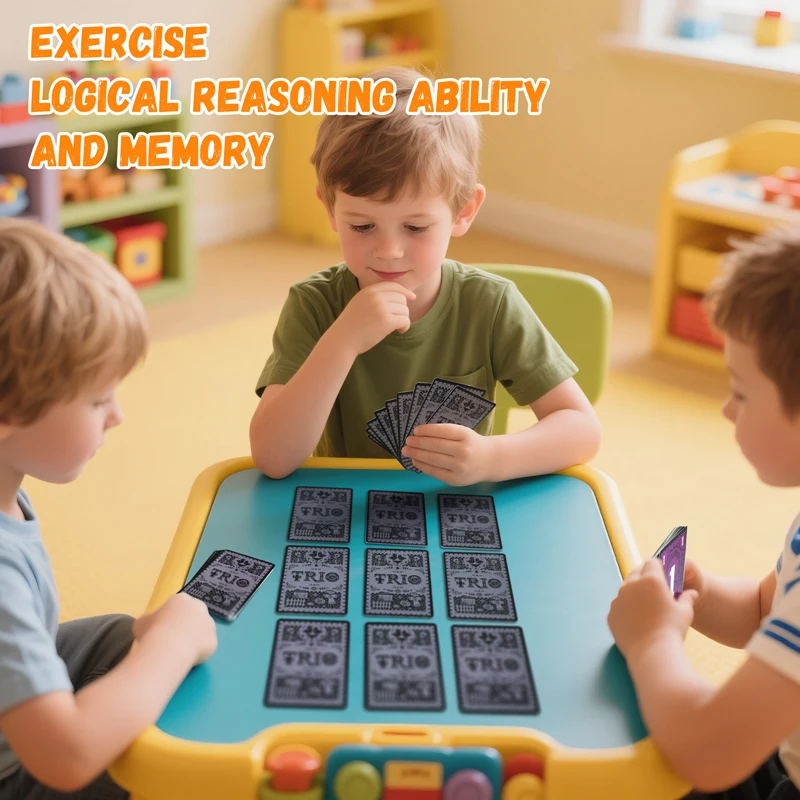 2025 TRIO Board Game Strategic Card Toy for Family Game Matching Fun for Friends Perfect Game Entertainment for All Ages Gift