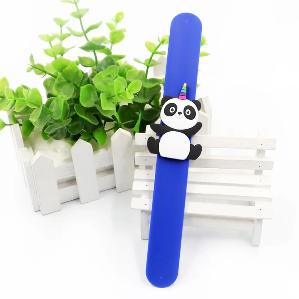 

6 Pcs Colorful Bracelet Slap Bands Bracelets for Kids Silicone European American