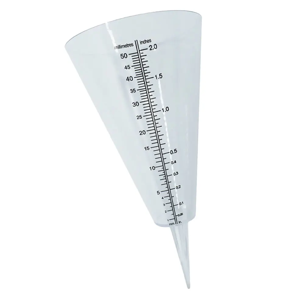 

Rainfall Measuring Cup Gauge 35cm Scale Plastic Lawn Grass Cone Meter Weather Tool Reusable Hygrometer Thermometer Instrument
