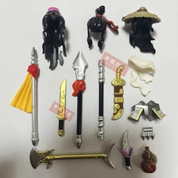 MOC Ancient times arma espada piezas militares medievales soldados sombrero de lanza figuras de bloques de construcción de cabello accesorio MOC 2 DIY