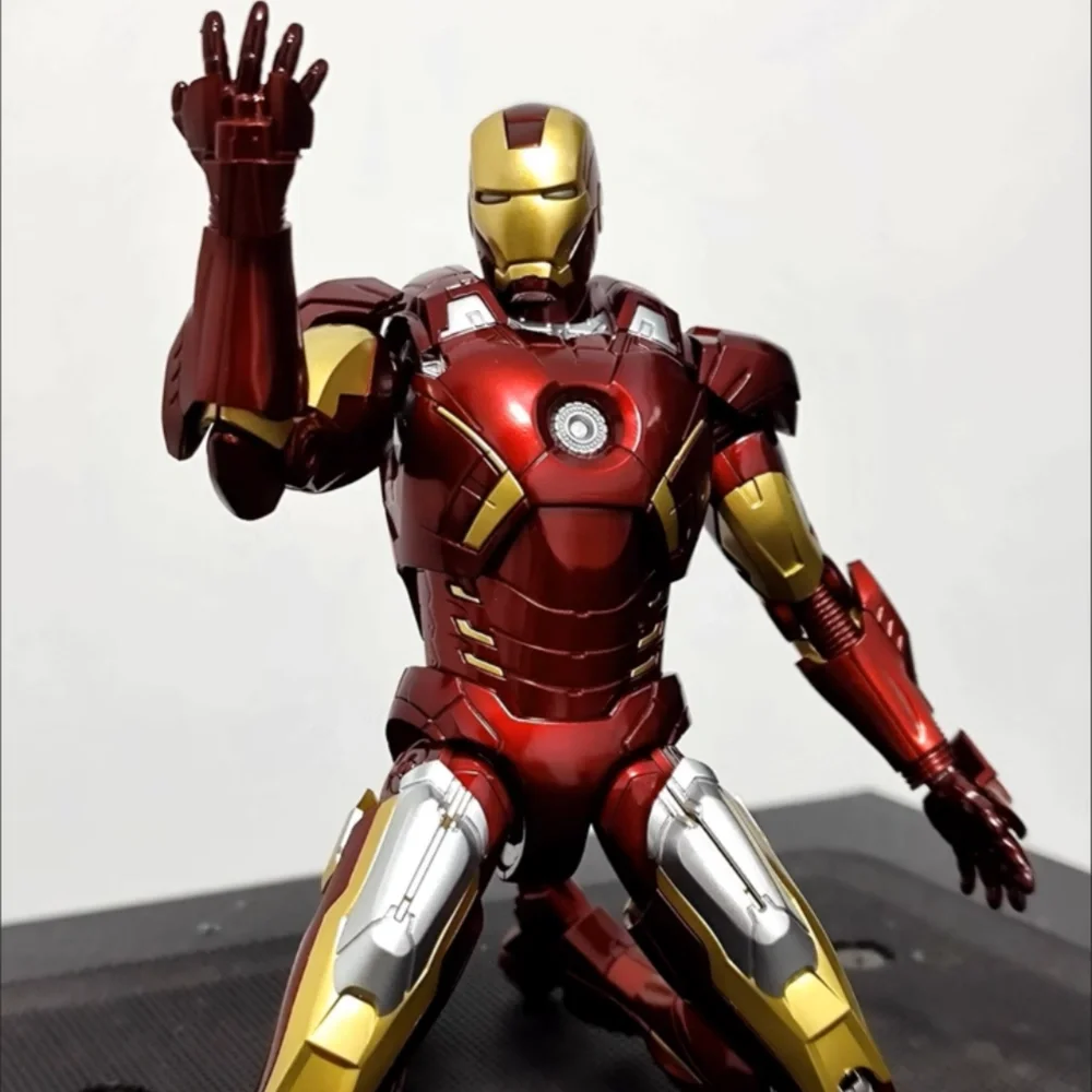 Fondjoy Marvel Iron Man Mk7 Assemble Toy Iron Man Model 15cm Abs Material 1/12 Scale Action Figures Toy Birthday   Boy Gifts