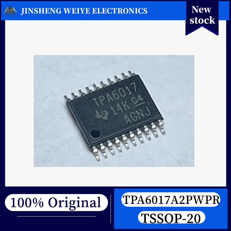 (5/50 pieces) TPA6017A2PWPR TPA6017 TSSOP20 Mono Class D Audio Power Amplifier, 100% Brand New, In Stock, Original Chipset